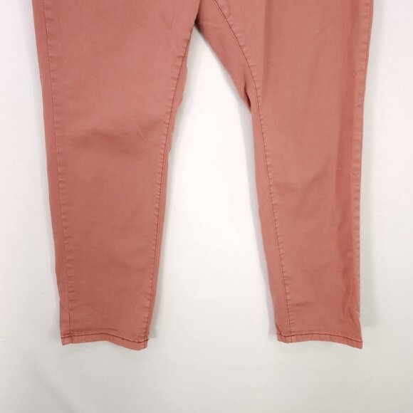 Pilcro Utility Pants Womens Size 33 Slim Straight Leg Raw Hem Chino Ankle - Picture 12 of 14